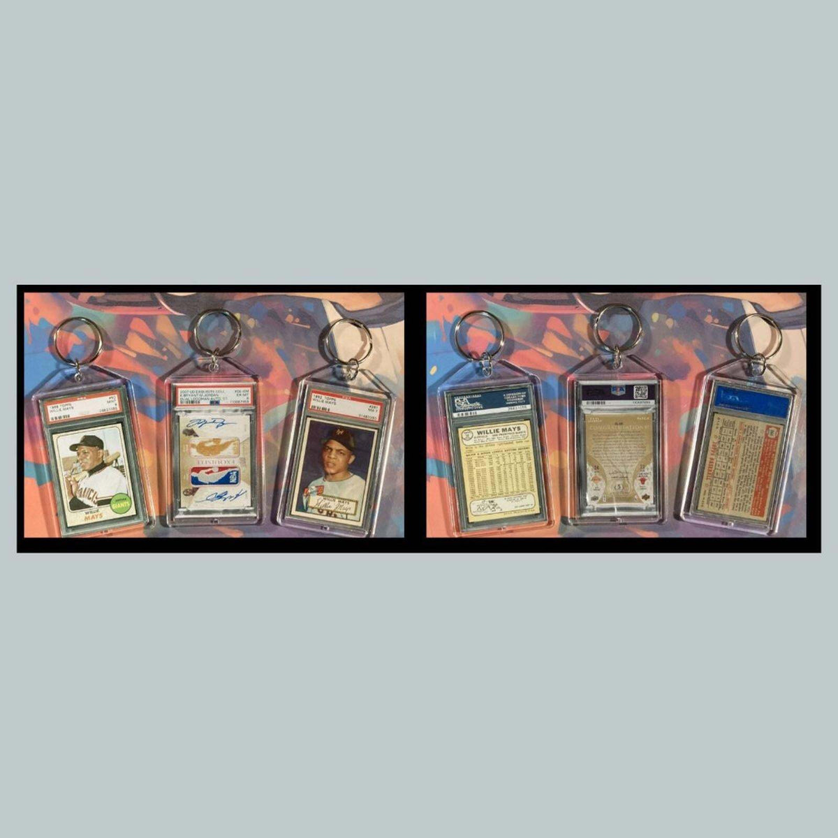 3380B Wilie Mays-Michael Jordan 3 Pack Bundle - 3 Different Novelty Keychains BKL KYC