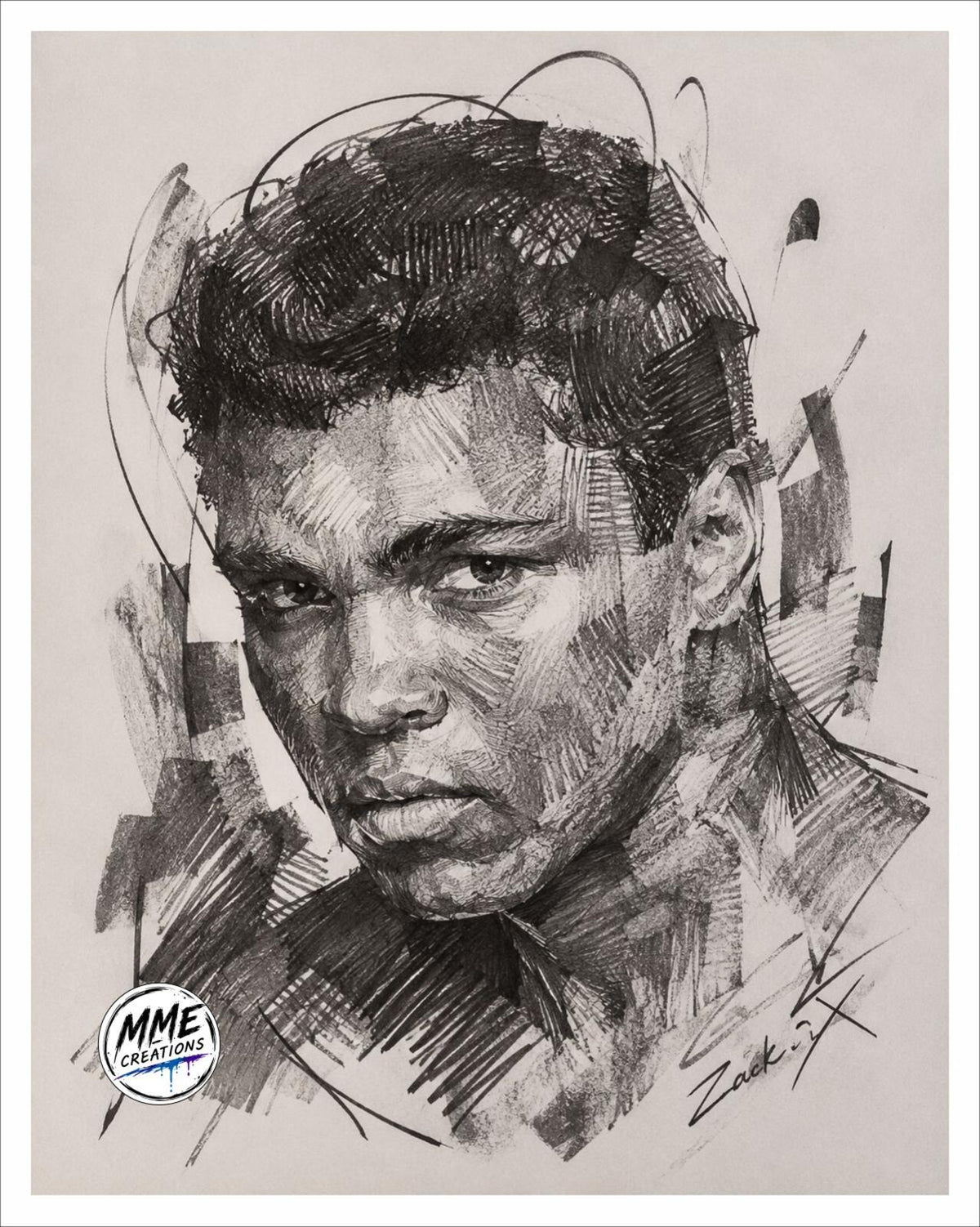2637 Classic Match Ups /25 Zoom Art | Ali vs Frazier 5 8X10 Prints Limited MS