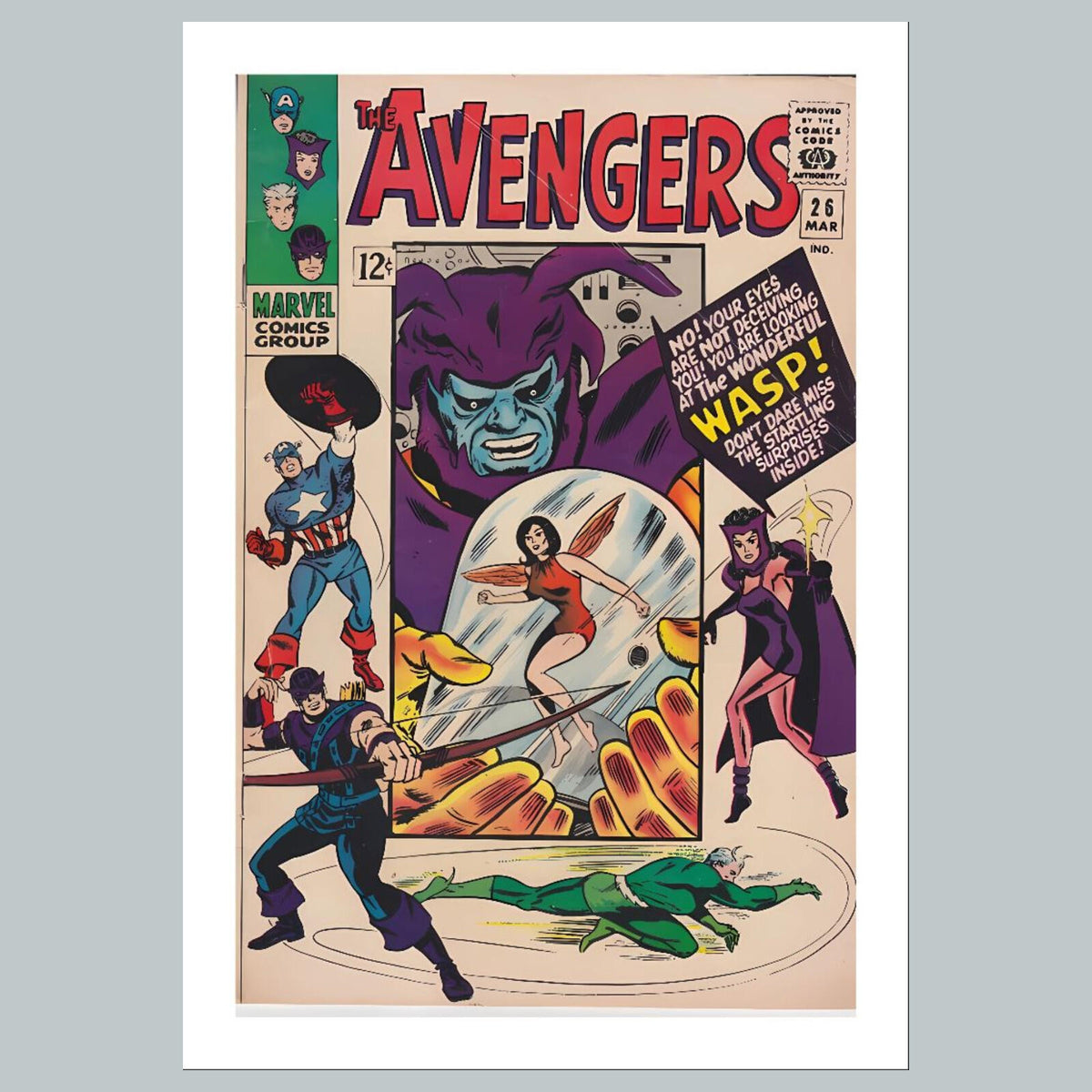 1835 The Avengers 8x10 Glossy Photo Comic Book Cover Fast-Secure Shipping