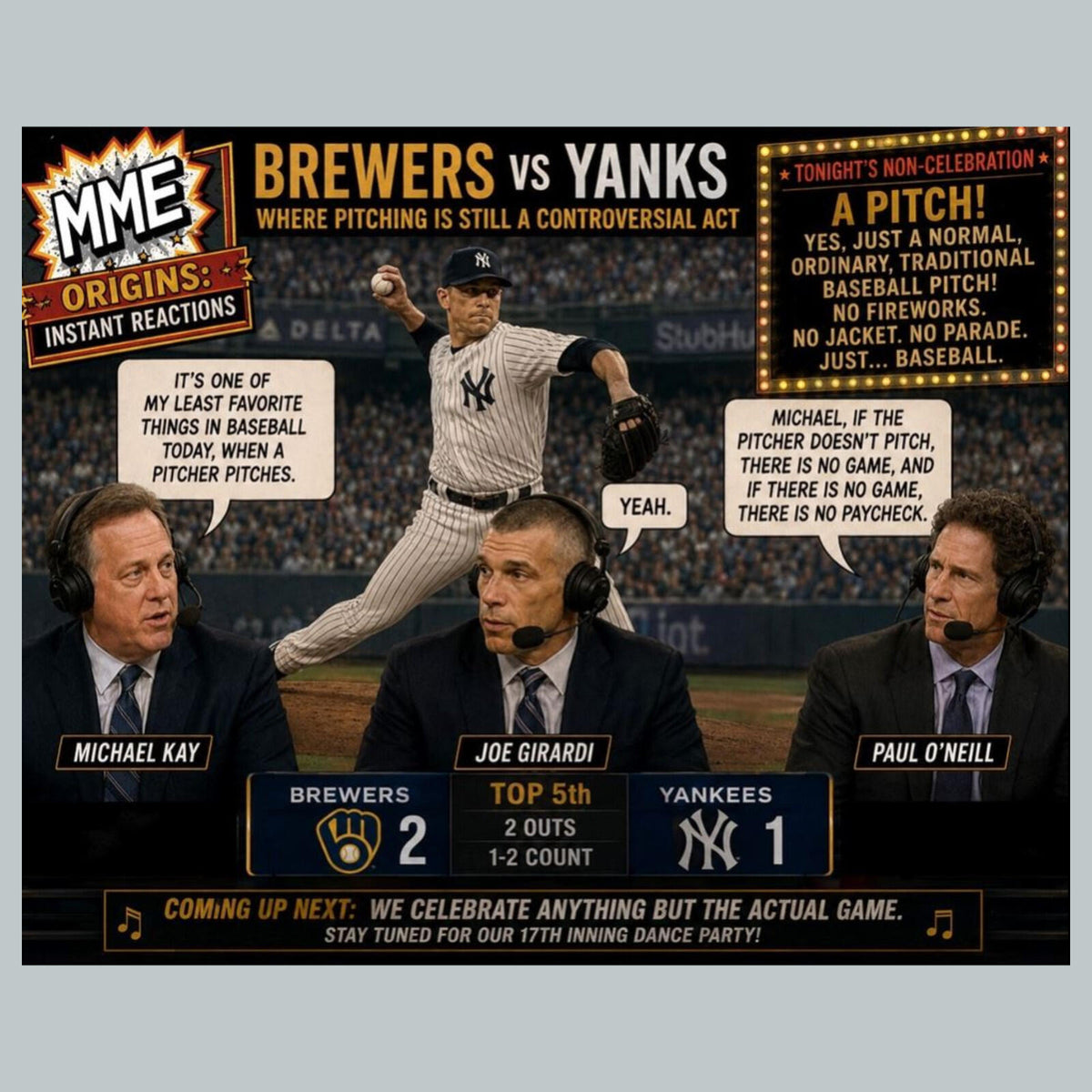 2781 Micahel Kay Least Favorite Thing-Pitching Ginker’s Instant Reactions 8X10