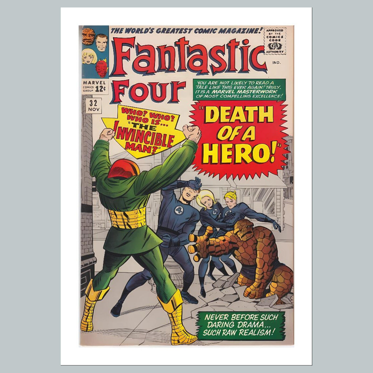 1956 Fantastic Four 8x10 Glossy Photo Comic Book Cover Fast-Secure Shipping