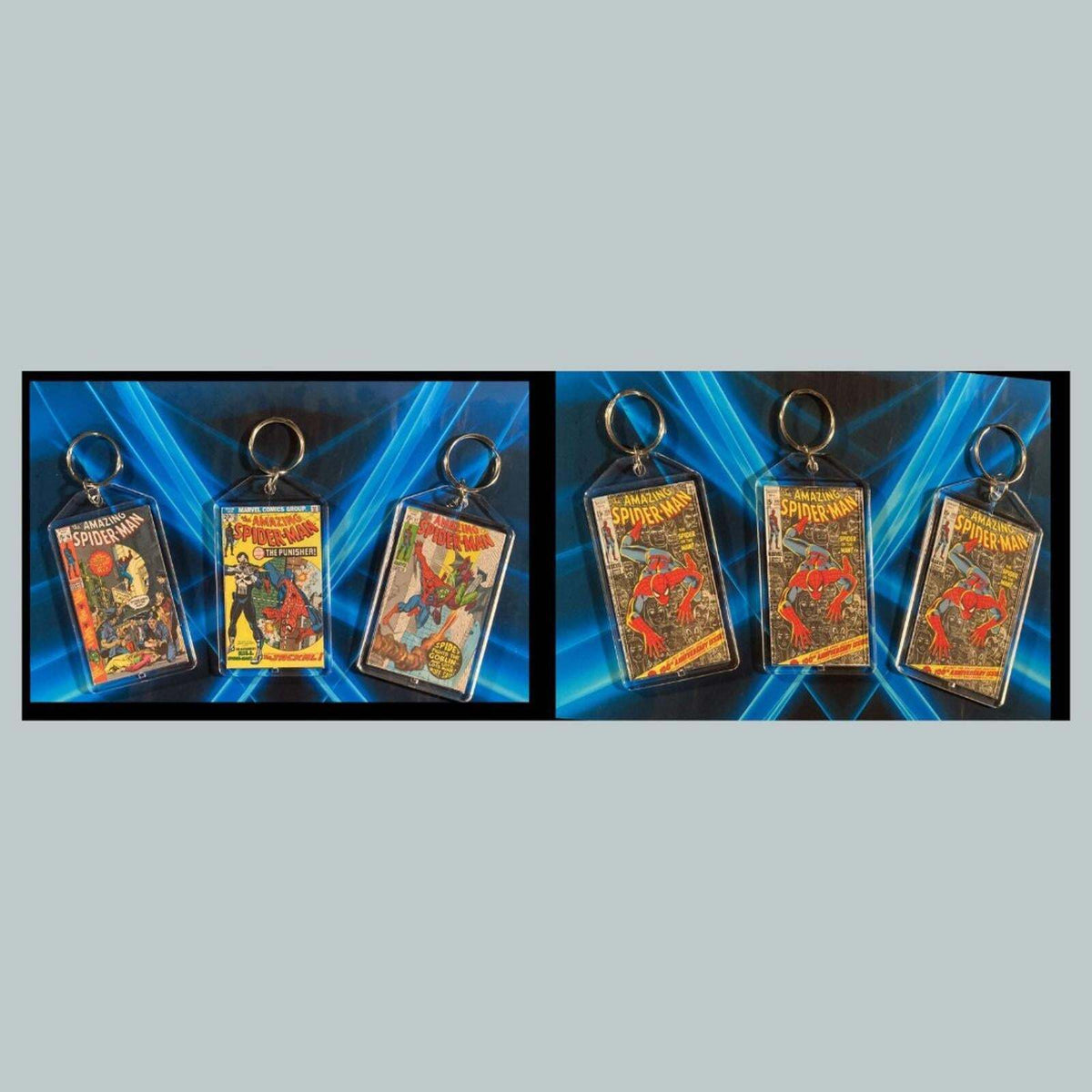 3401 Spider Man Classic  3 Pack Bundle -3 Diff Custom Novelty Keychains