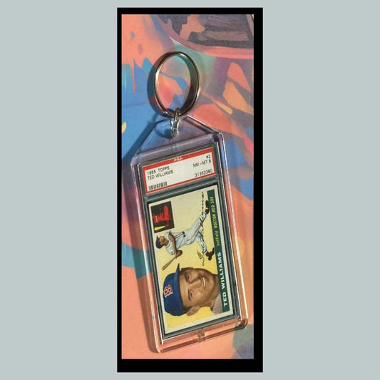3443 Ted Williams 1955 Custom Hand Made Novelty Keychain -Makes A Great Gift