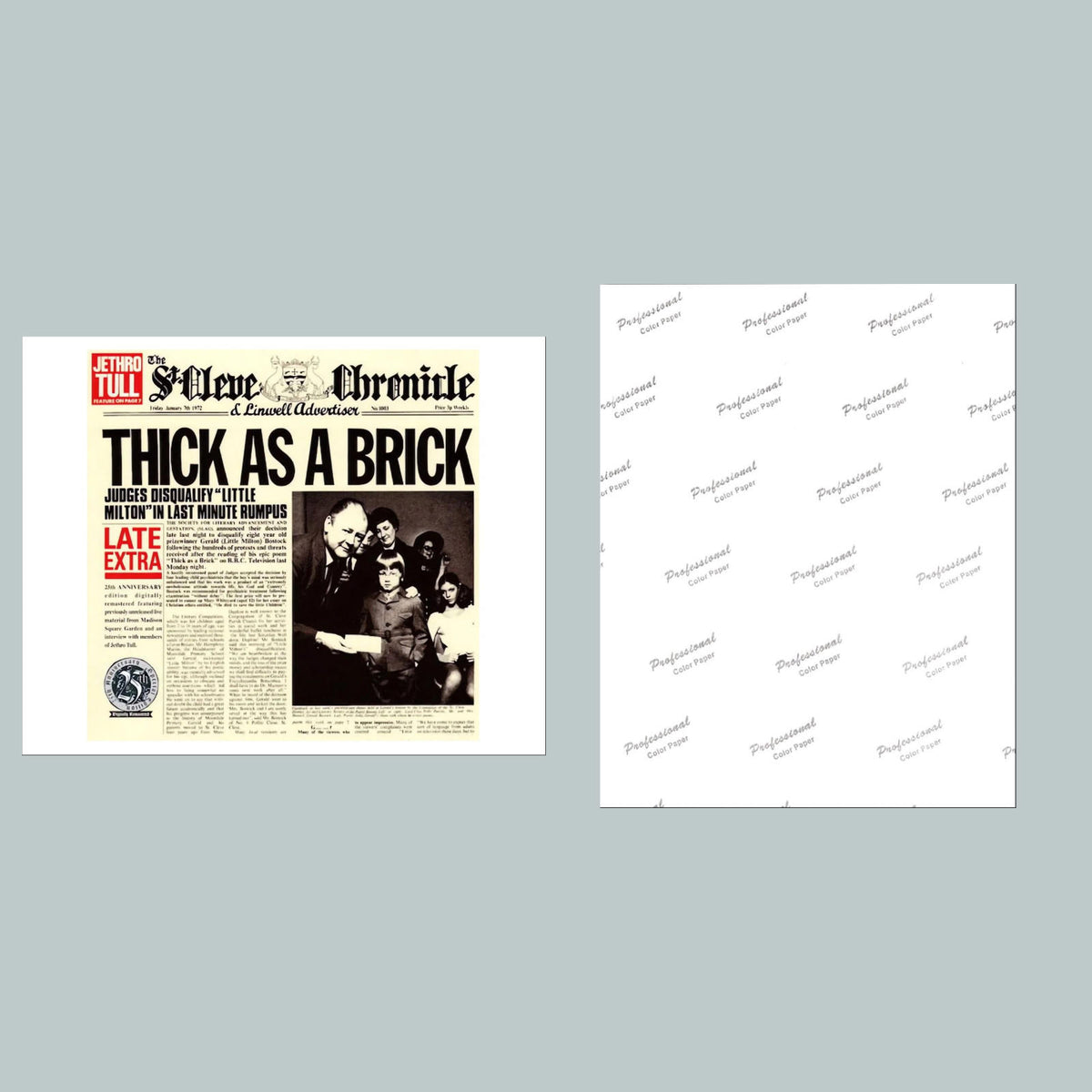 0956 P Jethro Tull: Thick as a Brick 1972 8x10 Glossy Photo Album Cover MS