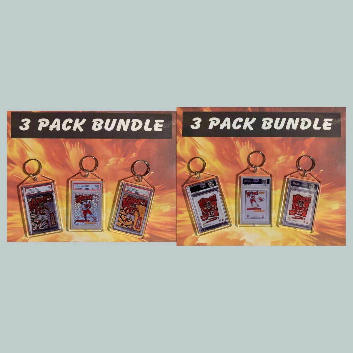 3621B Patrick Mahomes 3 Pack Bundle-Custom Hand Made Keychains