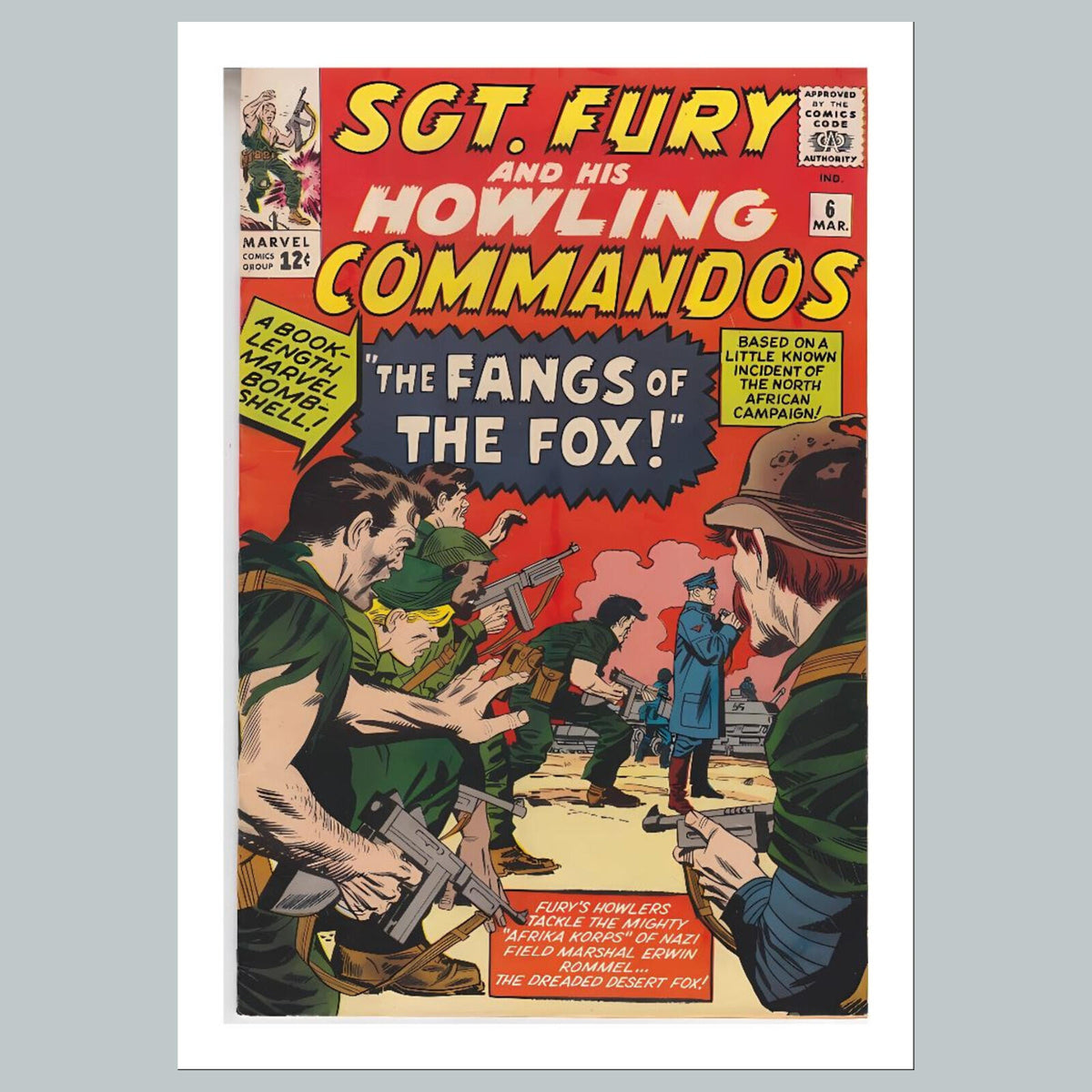 2379 Sgt Fury 8x10 Glossy Photo Comic Book Cover Fast-Secure Shipping
