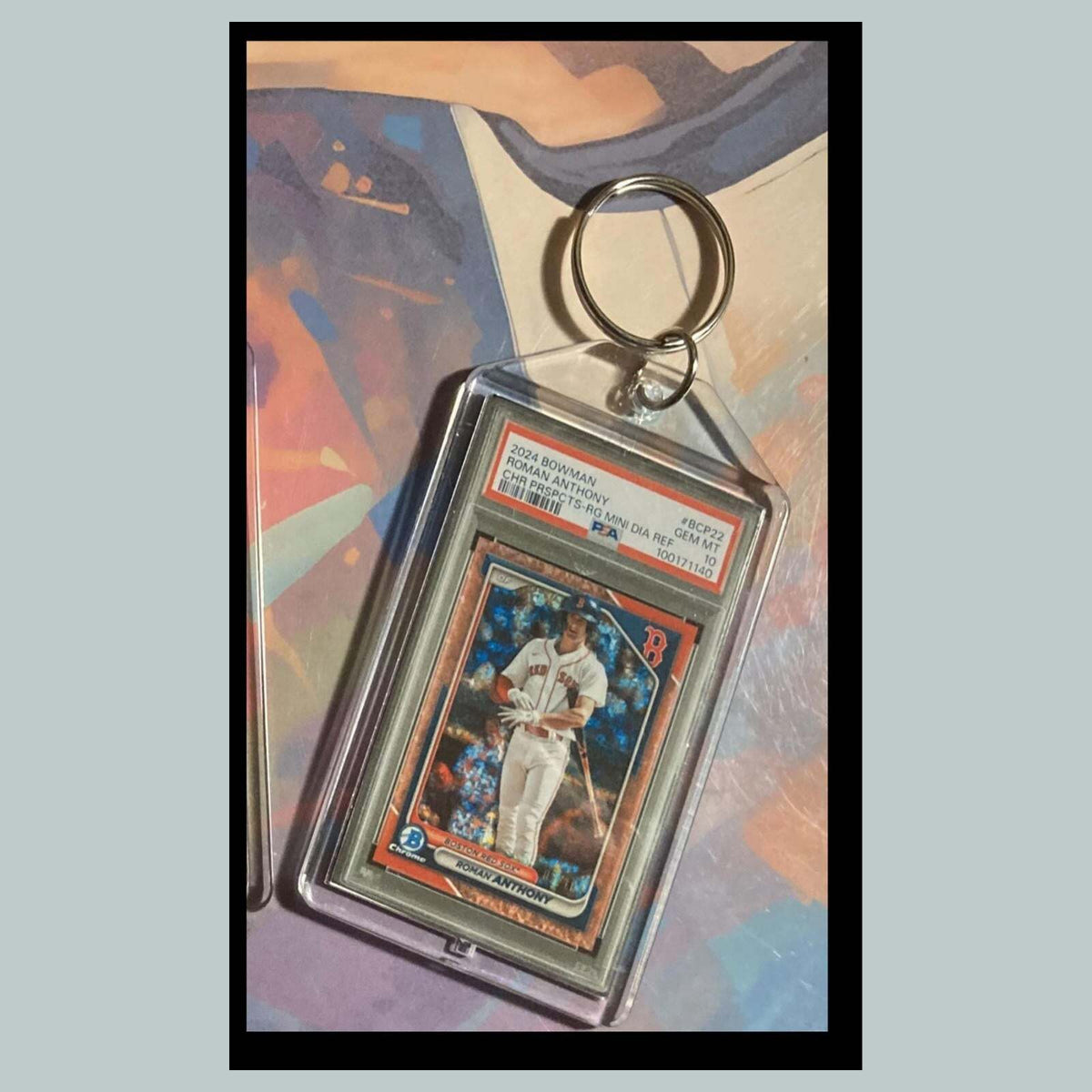 3482 Roman Anthony Chrome Black Auto Custom Hand Made Keychain A Great Gift