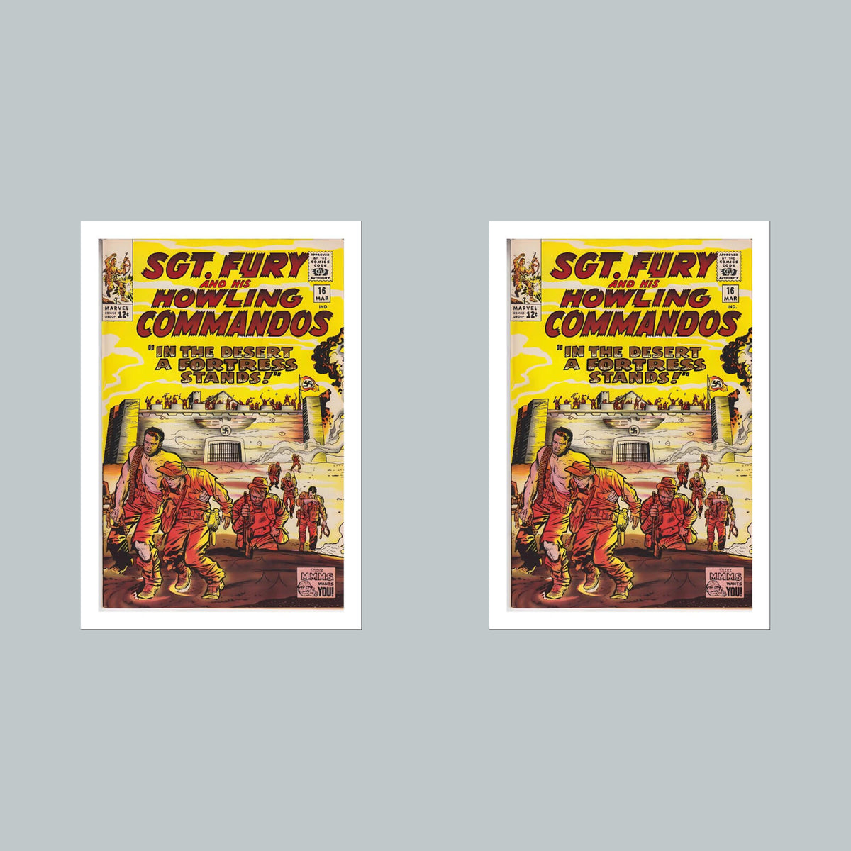 2388 Sgt Fury 8x10 Glossy Photo Comic Book Cover Fast-Secure Shipping