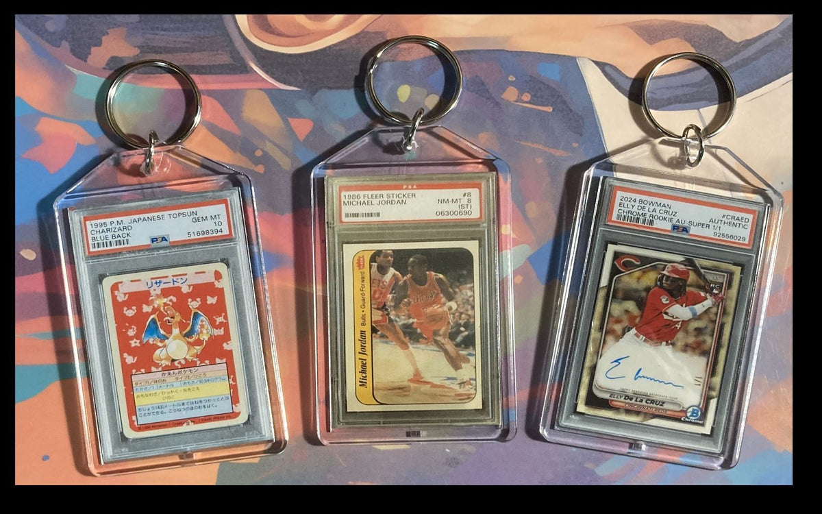 3261 pokemon-Charizard-Michael Jordan-Elly De La Cruz 3 Pack Bundle  Keychains