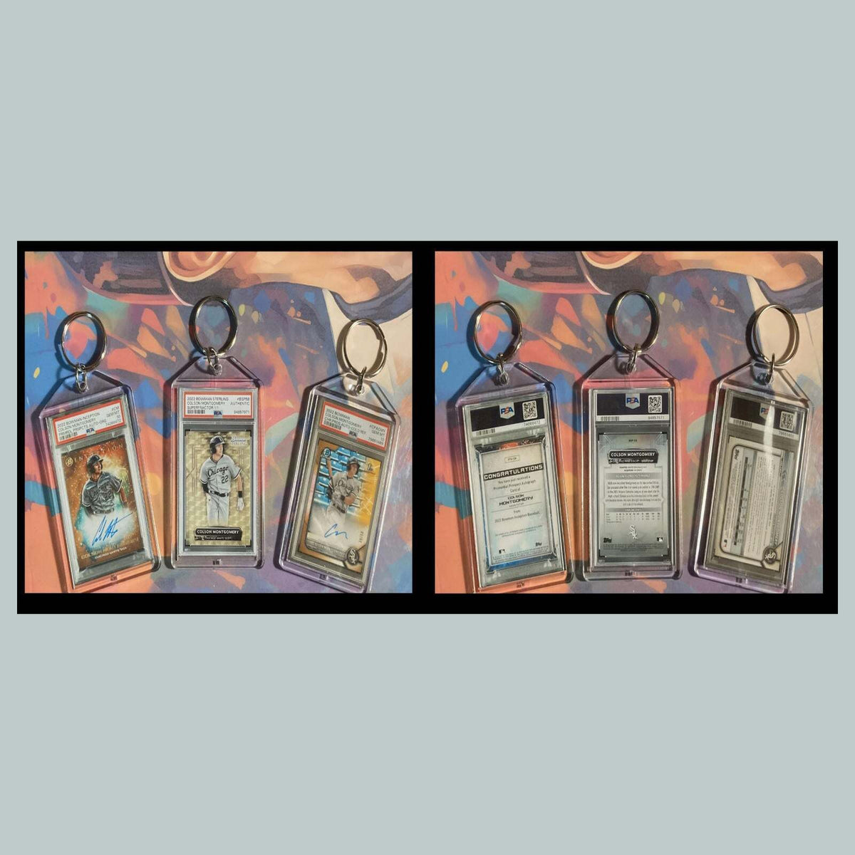 3464B Colson Montgomery 3 Pack Bundle -3 Different Custom Novelty Keychains-Gift