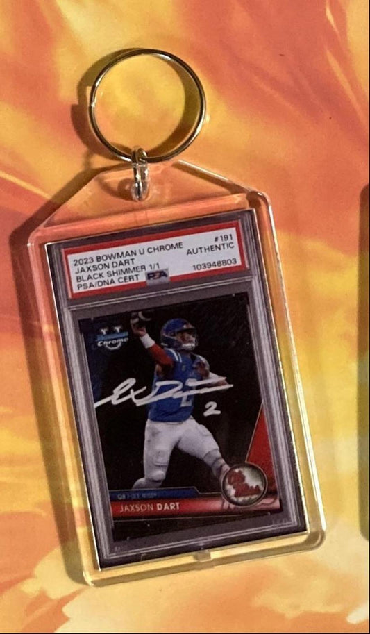 3530 Jaxson Dart 2023 Bowman U Chrome Black Shimmer Auto Custom Keychain Gift