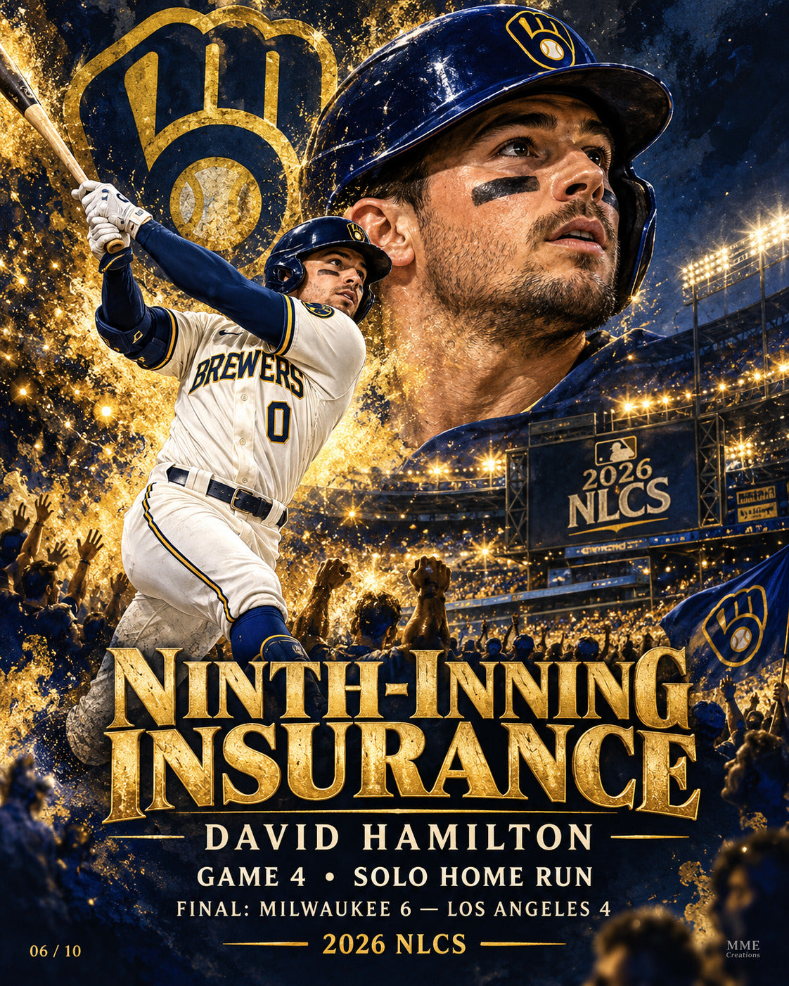 4977 Brewers  2026 NLCS Complete 10 Print 8x10 Glossy Bundle