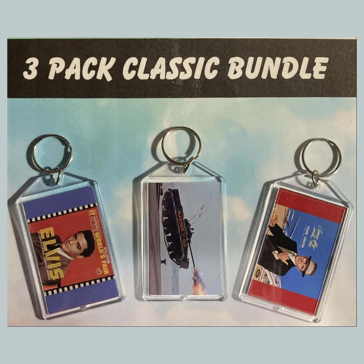 7777 Threefer Bundle Custom Cars Acrylic Keychain | Vintage Automobile Keychain