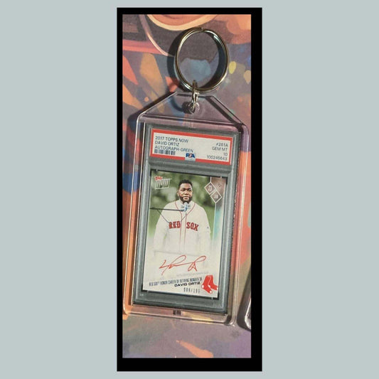 3408 David Ortiz 2017 Now Green Auto Custom Novelty Keychain-Makes A Great Gift