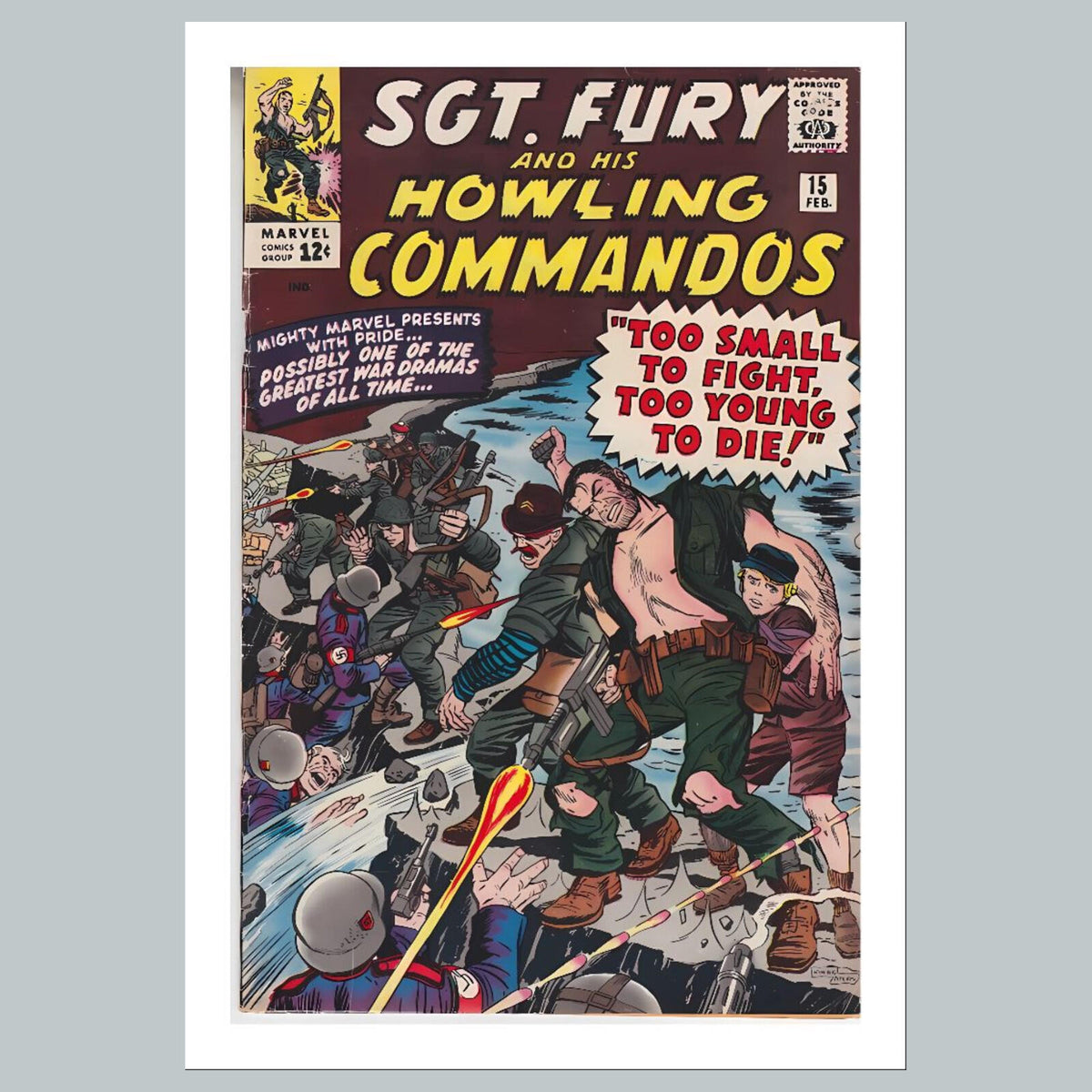 2376 Sgt Fury 8x10 Glossy Photo Comic Book Cover Fast-Secure Shipping