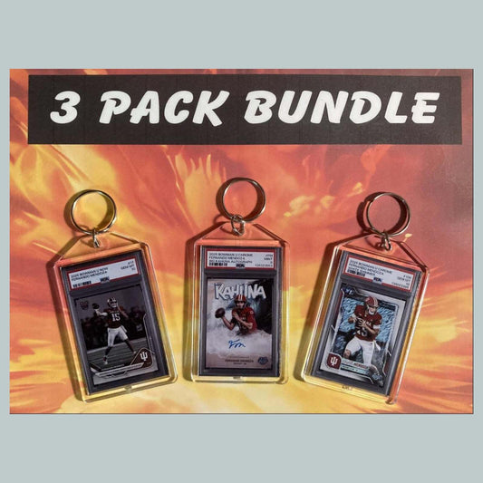 3736 Fernando Mendoza Custom Hand Made Novelty Keychains 3 Pack Bundle