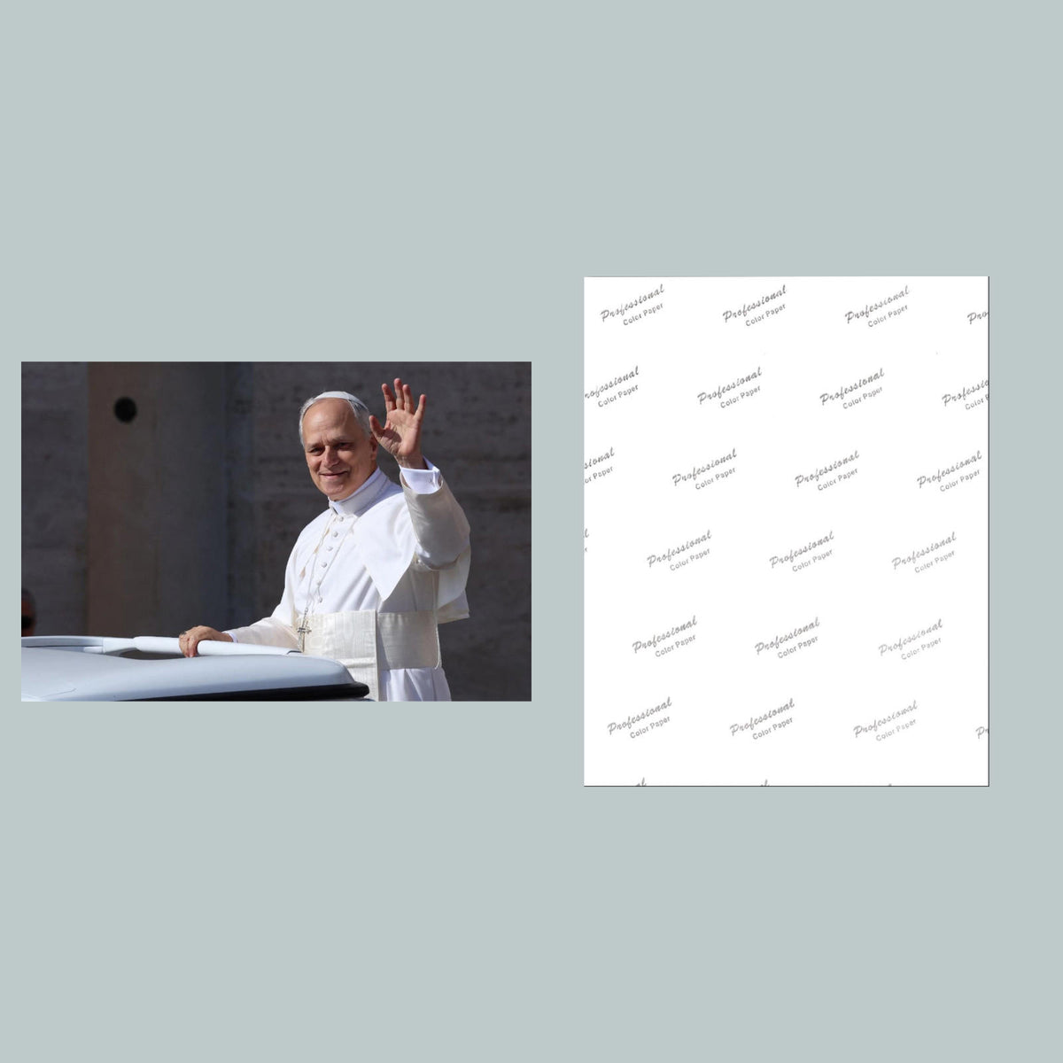 1276 Pope Waving 8x10 Glossy Photo - Fast-Secure Shipping MS