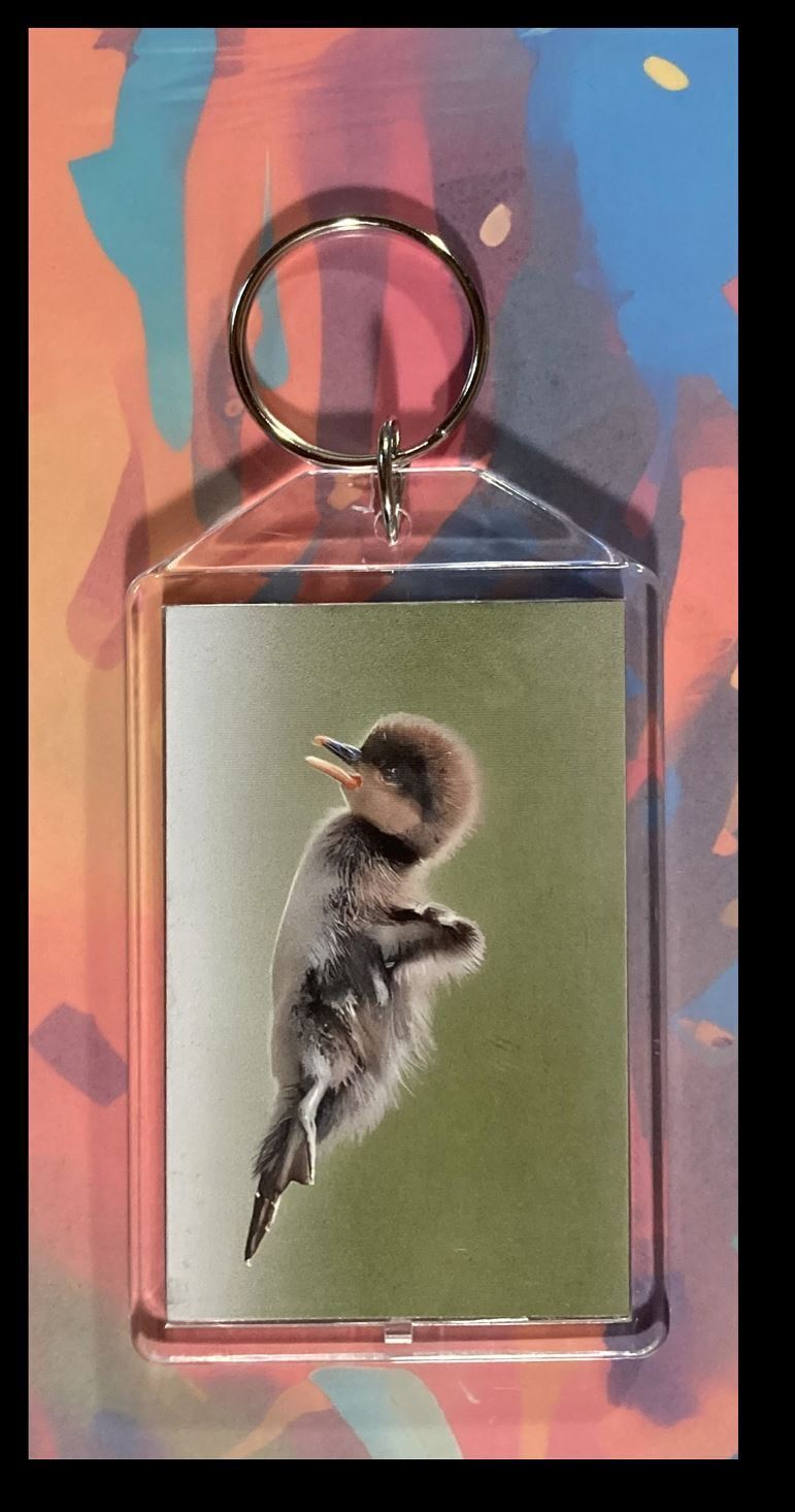 3317 Baby Chick Flying Custom Hand Made Keychain-Makes A Great Gift
