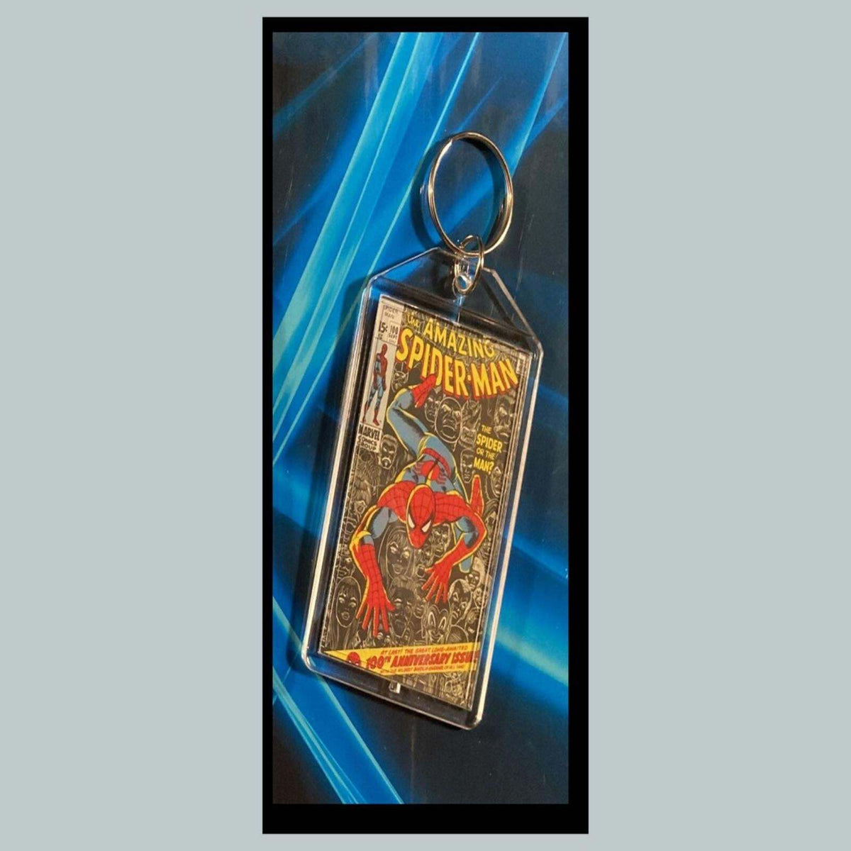 3393 Spider Man July 1973 Classic  Fights Goblint Custom Novelty Keychain