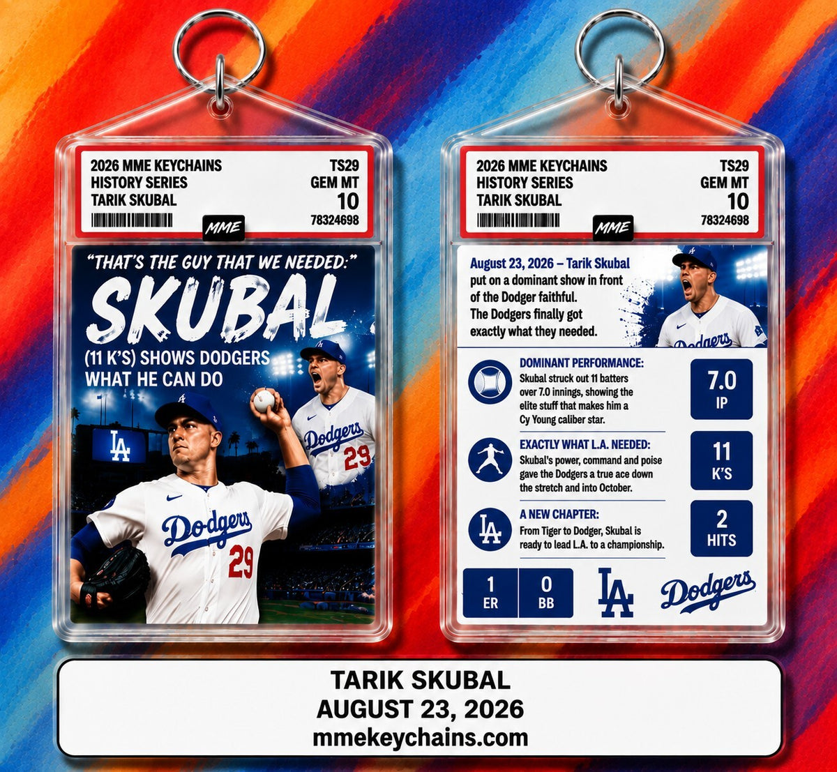 4164 Tarik Skubal History Series Keychain