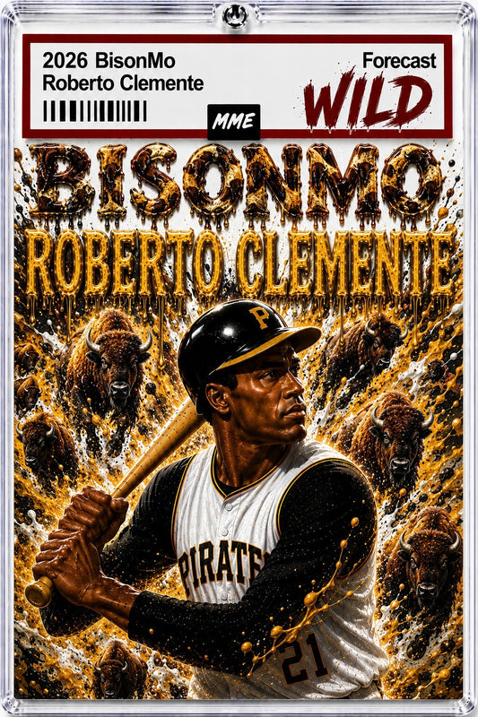 2939 Roberto Clemente Keychain BisonMo Custom Handmade Acrylic Photo Keychain