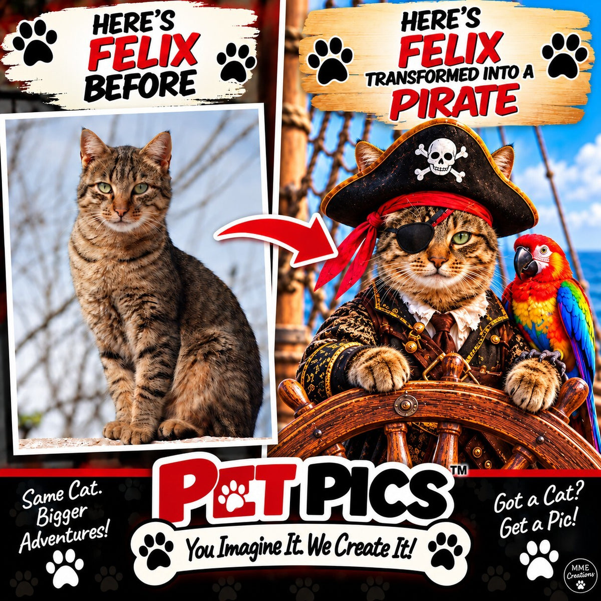 4894 Personalized Pet Combo - 8×10 Print Plus a Matching Acrylic Photo Keychain