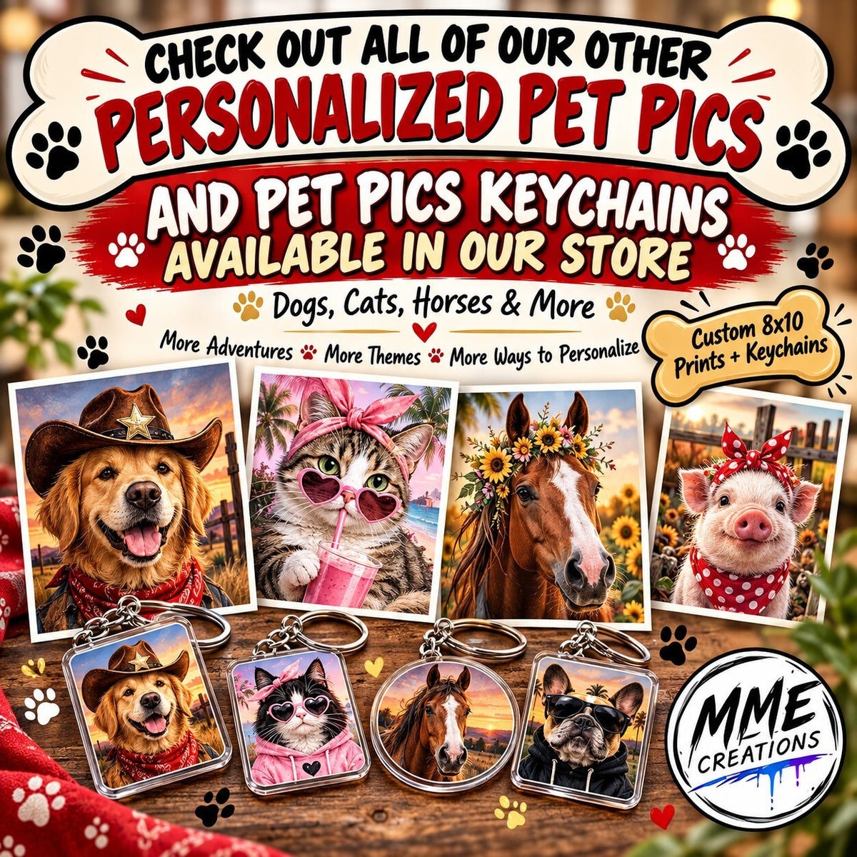4897 Personalized Pet Pics Keychains Pirate Felix – Treasure Cave