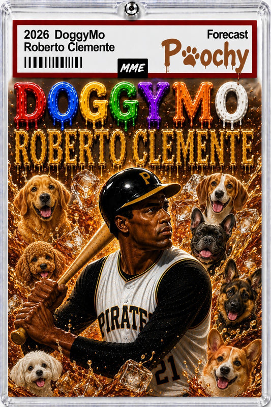 2957 Roberto Clemente Keychain DoggyMo Custom Handmade Photo Keychain