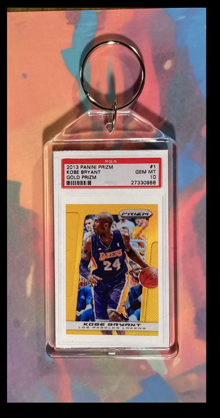 3004 Kobe Bryant 2013 Panini Gold Prizm Custom Keychain-Great Gift