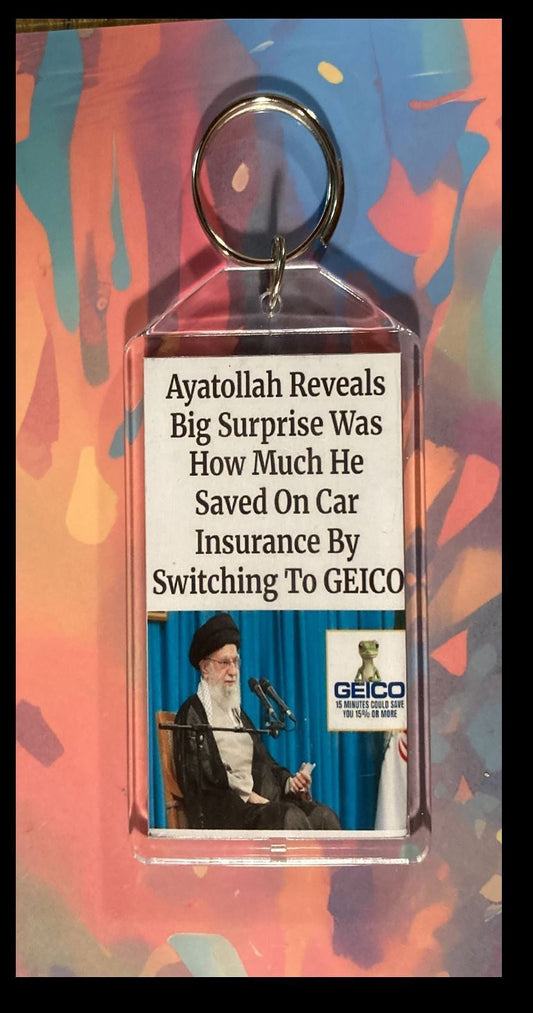 3347 Ayatollah Reveals Surprise Custom Hand Made Keychain-Makes A Great Gift