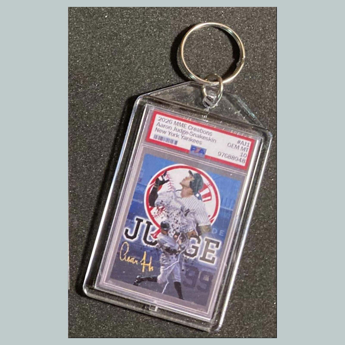 3793 Aaron Judge Gold Snakeskin Mockup Keychain