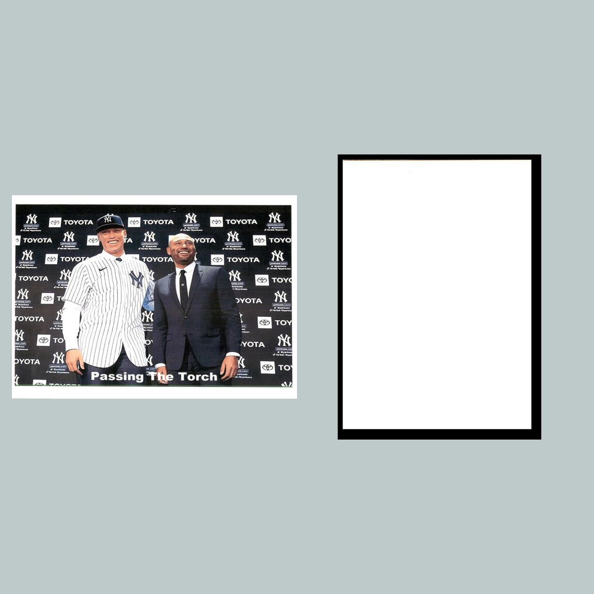 0156 P -8X10 Aaron Judge and Derek Jeter Glossy Photo Fast-Secure Ship BBL