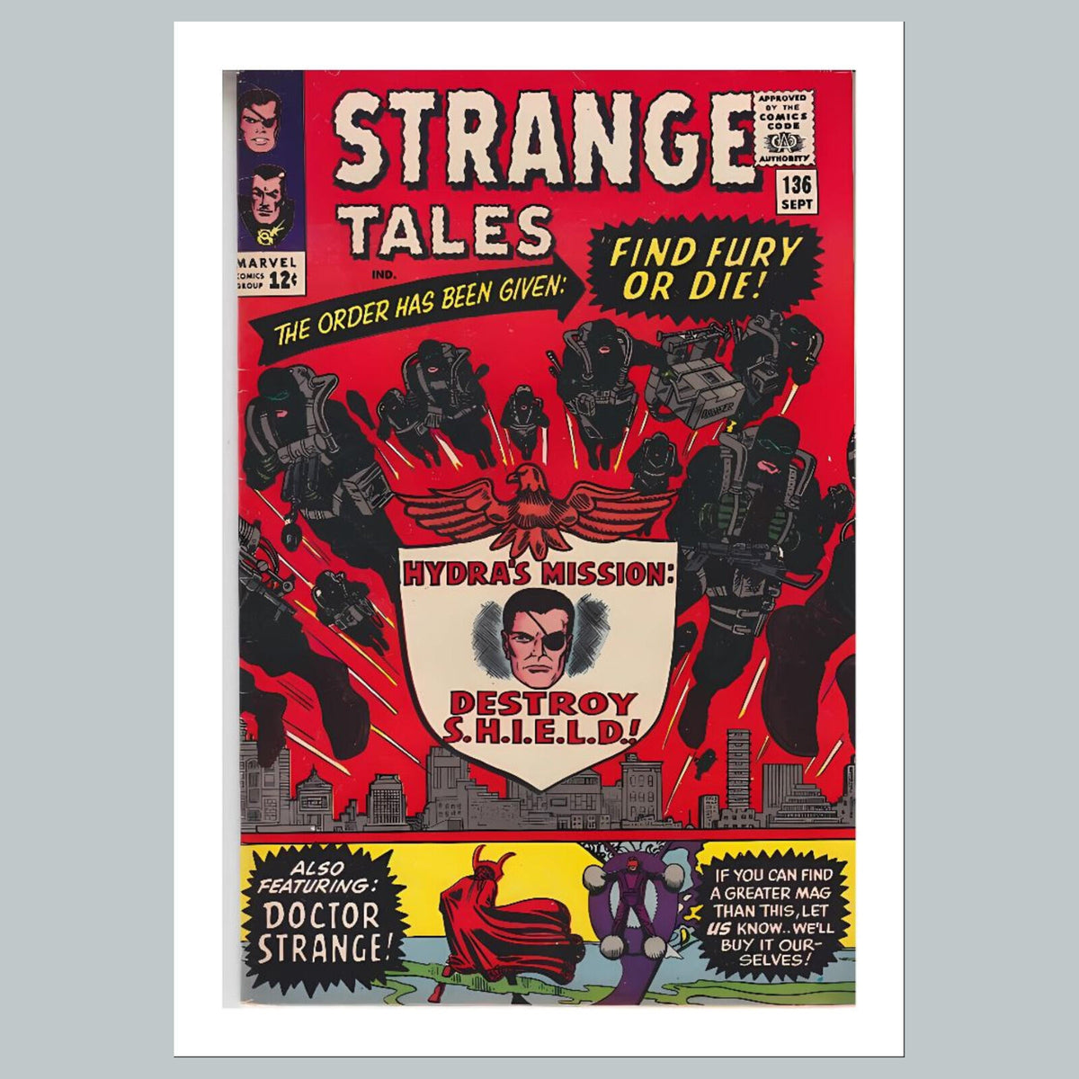 2501 Strange Tales 8x10 Glossy Photo Comic Book CoverFast-Secure Shipping