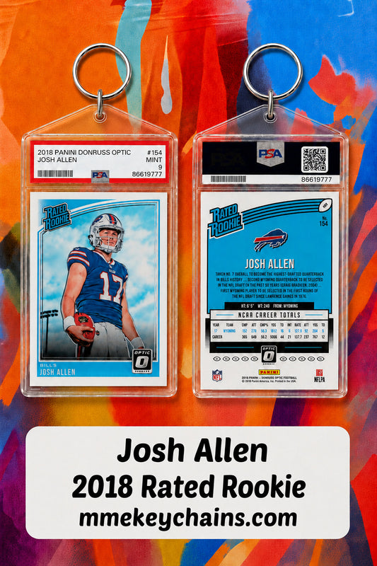 4138 Josh Allen 2018 Rated Rookie Novelty Keychain