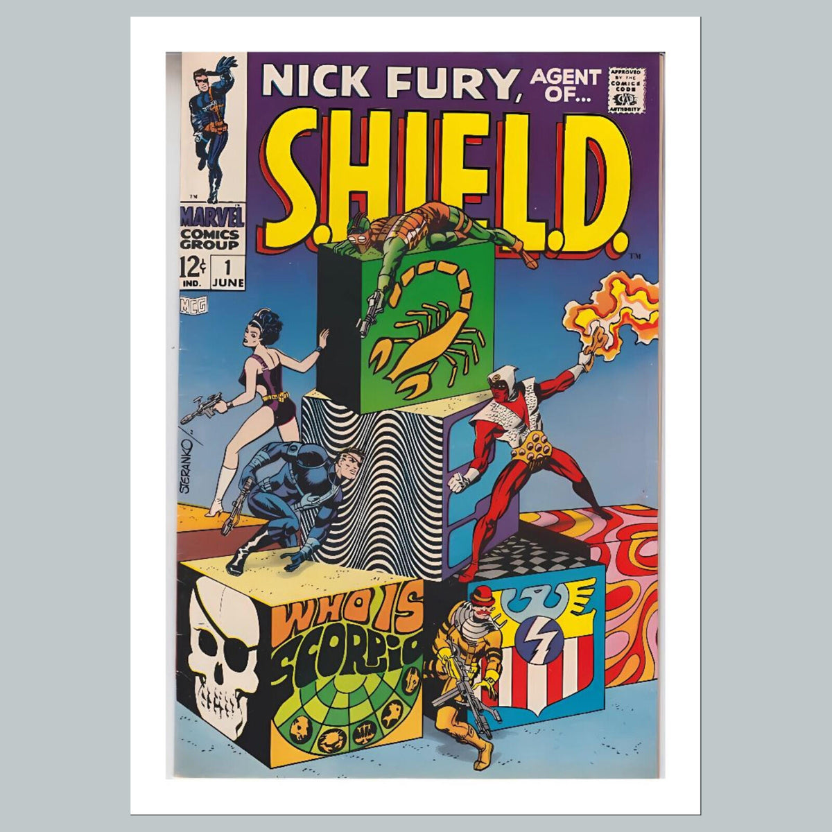 2213  Shield 8x10 Glossy Photo Comic Book Cover Fast-Secure Shipping