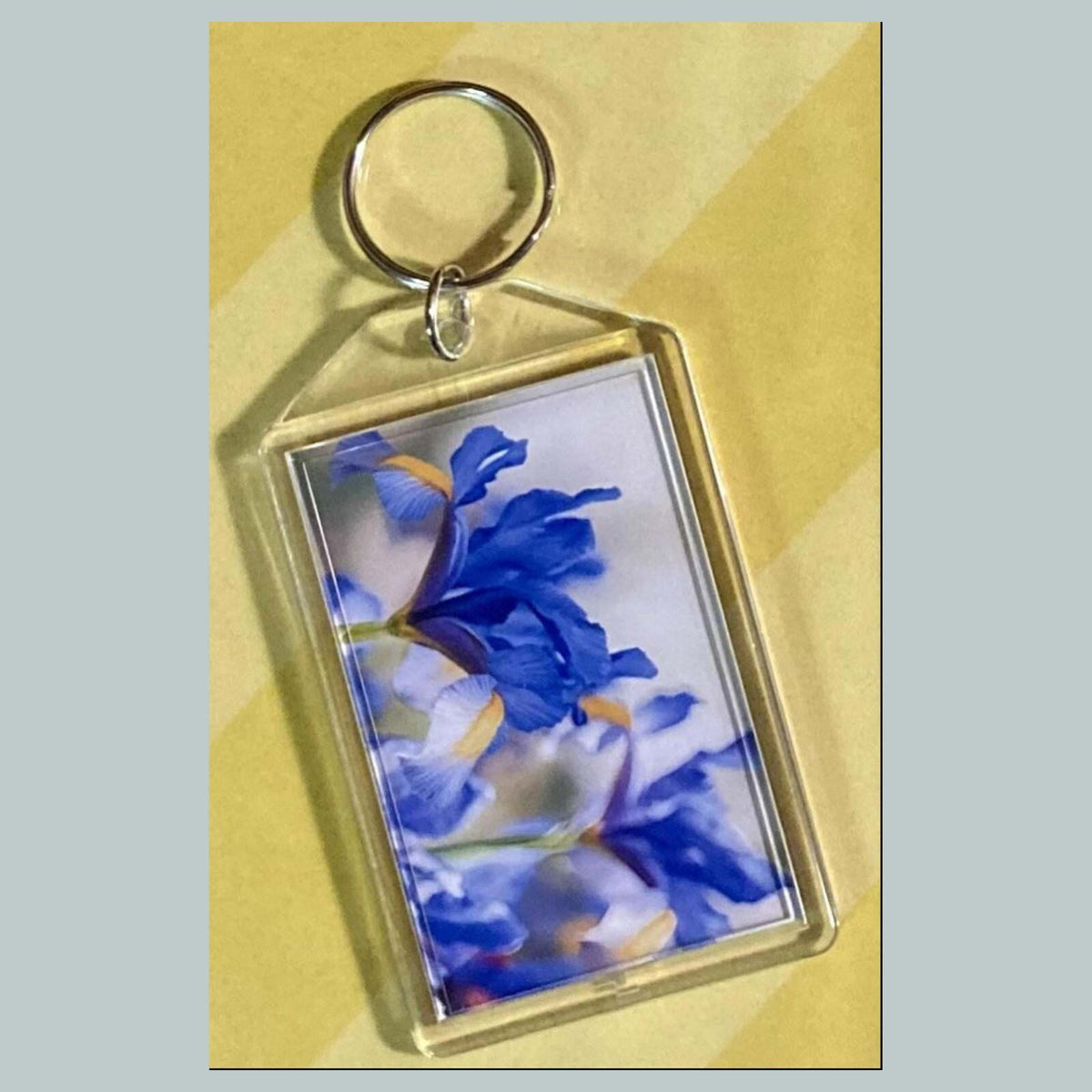 3677 Dutch Iris Acrylic Keychain | Floral Keychain | Flower Lover Gift