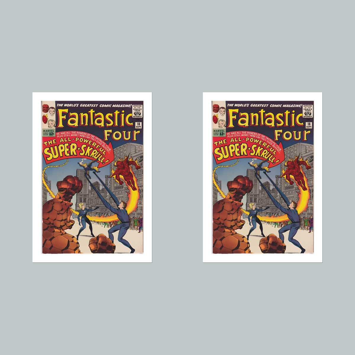 1968 Fantastic Four 8x10 Glossy Photo Comic Book Cover Fast-Secure Shipping