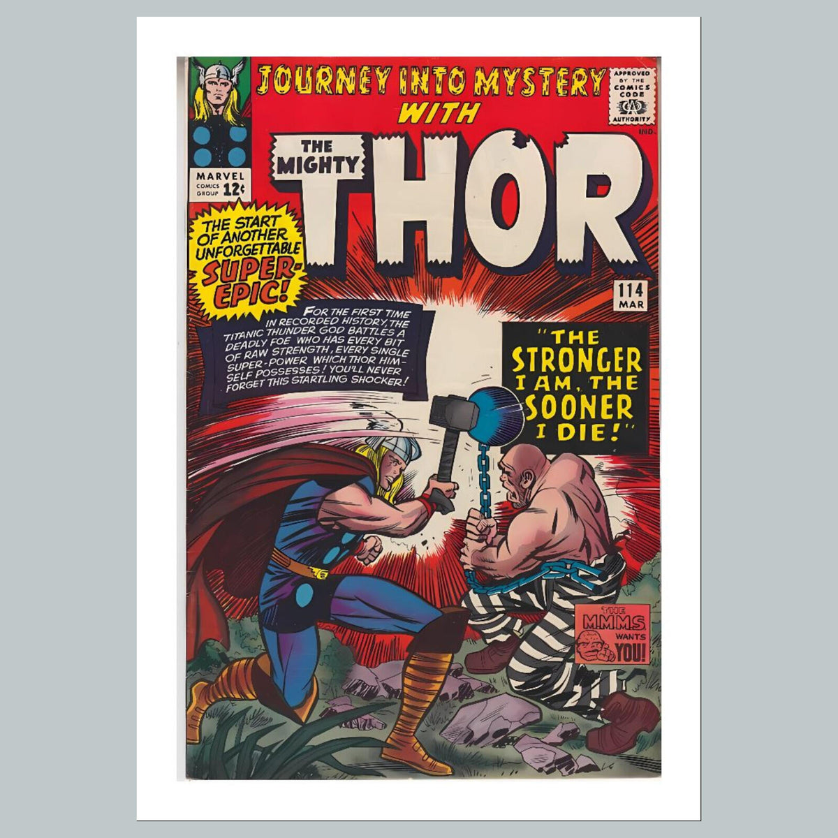 2089 Thor 8x10 Glossy Photo Comic Book Cover Fast-Secure Shipping