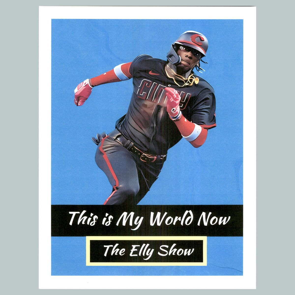 0045 P-8X10 Elly De La Cruz My World-Blue Glossy Photo Fast-Secure Shipping BBL