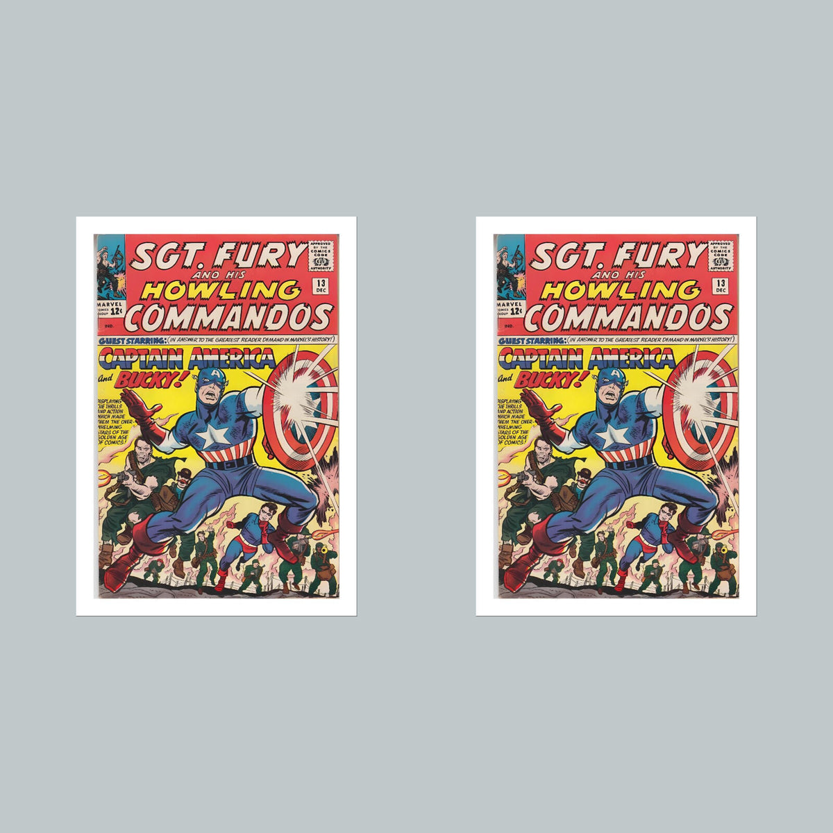 2390 Sgt Fury 8x10 Glossy Photo Comic Book Cover Fast-Secure Shipping
