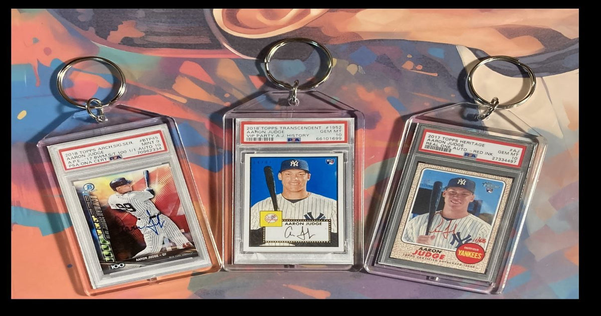 3138B Aaron Judge  3 Pack Bundle 3 Different Custom Novelty Keychains