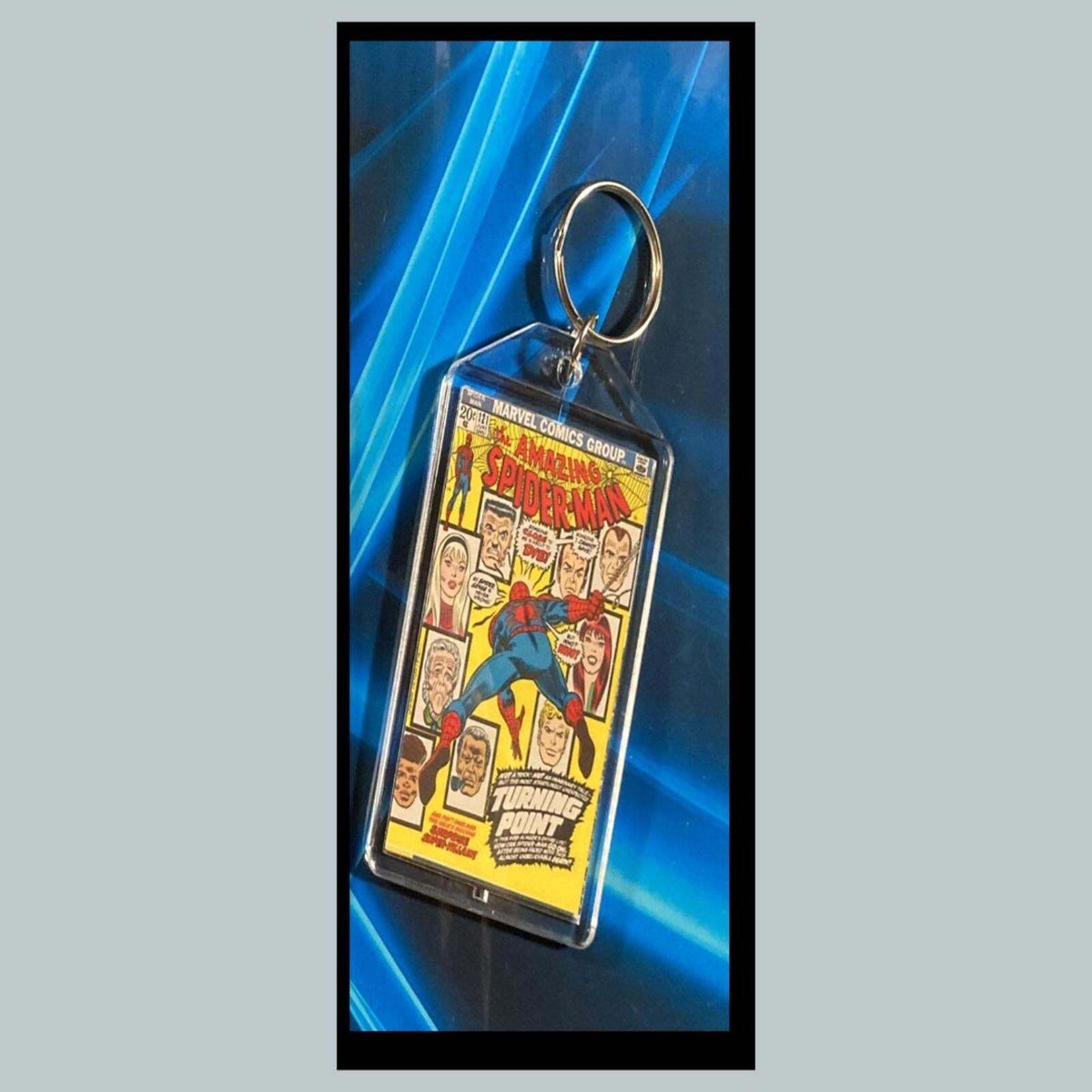 3392 Spider Man June 1973 Classic  Turning Point Custom Keychain