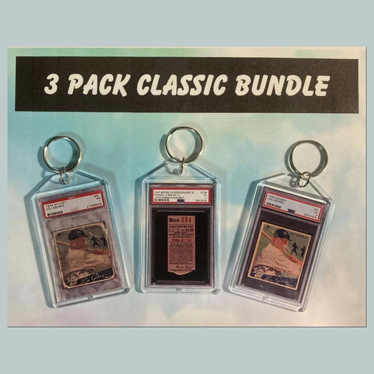 3627B Lou Gehrig-Jackie Robinson-Gehrig 3 Pack Bundle Custom Hand Made Keychains