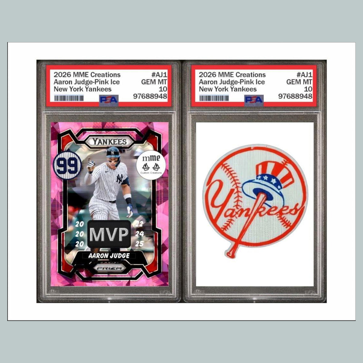 1127 P Aaron Judge Pink Ice Mockup 8x10 Glossy Photo - Fast-Secure Shipping BBL