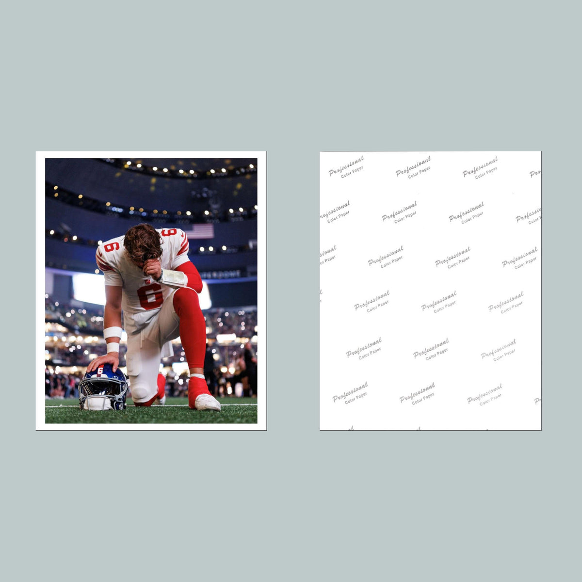 0842 8x10 Glossy Photo Jaxson Dart Kneeling Red Uniform Fast Shipping FBL