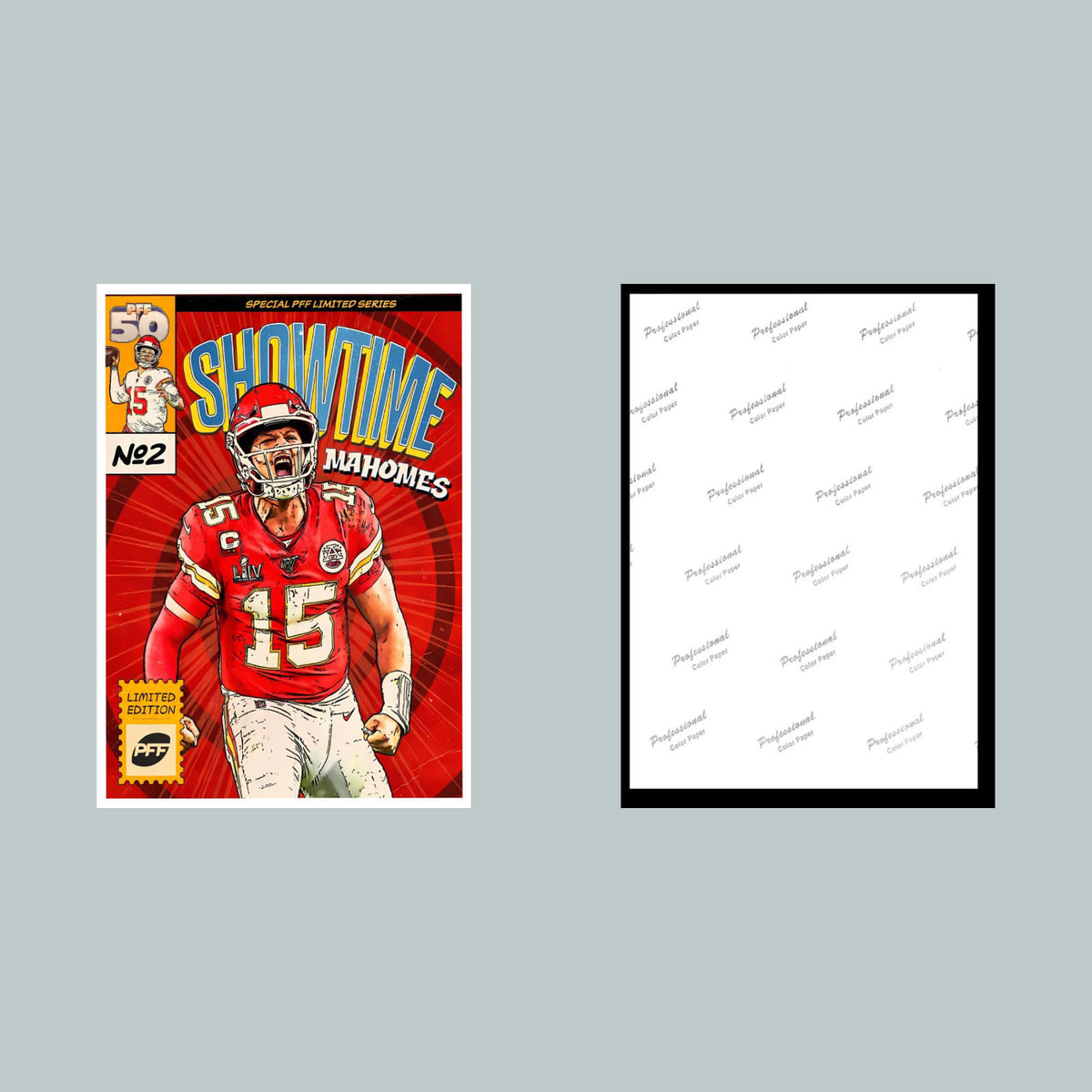 0632 8X10 Mahomes Showtime Glossy Photo Fast-Secure Shipping FBL
