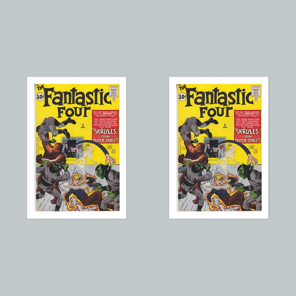 1957 Fantastic Four 8x10 Glossy Photo Comic Book Cover Fast-Secure Shipping