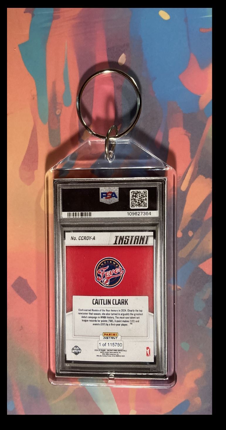 3019 Caitlin Clark 2024 Panini ROY Custom Keychain - A Great Gift