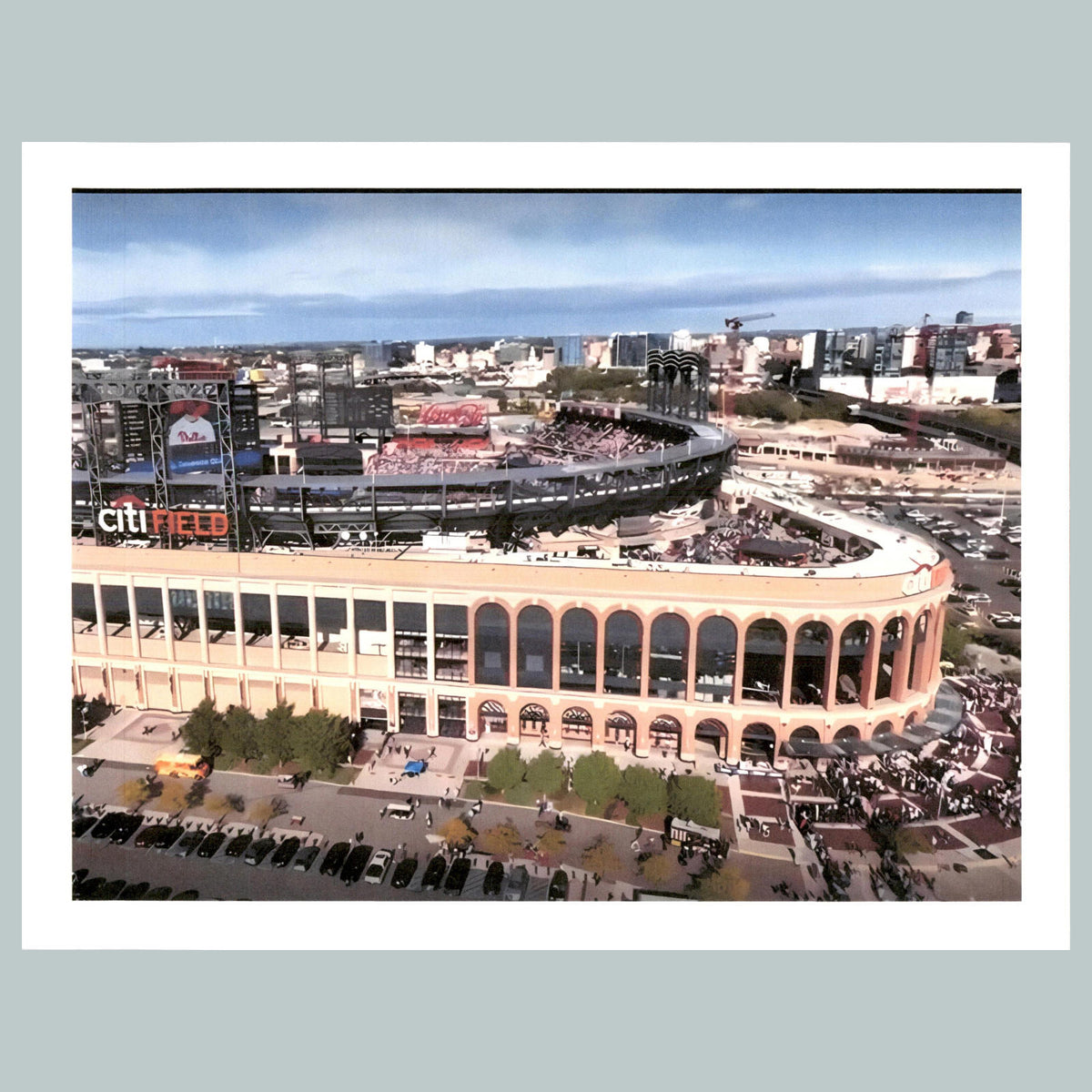 0313 P -8X10 Mets Citifield Wide Drone Shot Glossy Photo Fast Shipping BBL