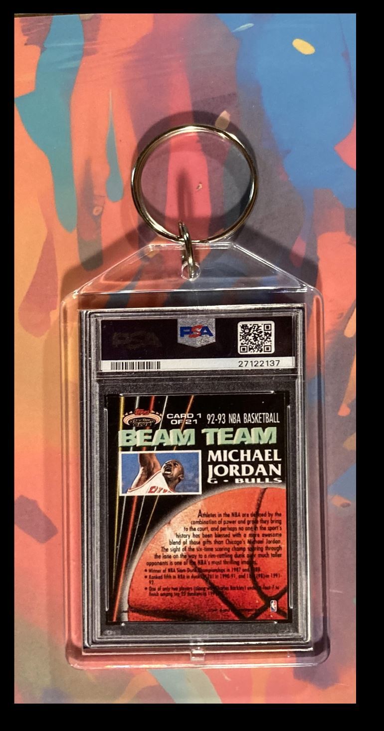 2996 Michael Jordan 1992 Stadium Club  Custom Made Keychain-Gift